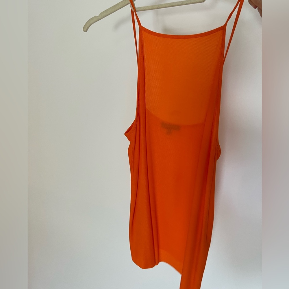 XS Orange Massimo Dutti Tank Top